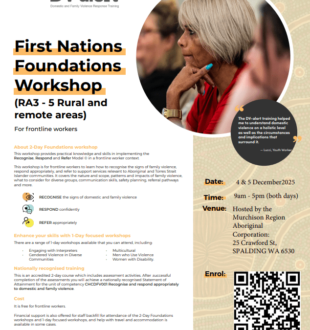 DV-Alert First Nations Foundations Workshop