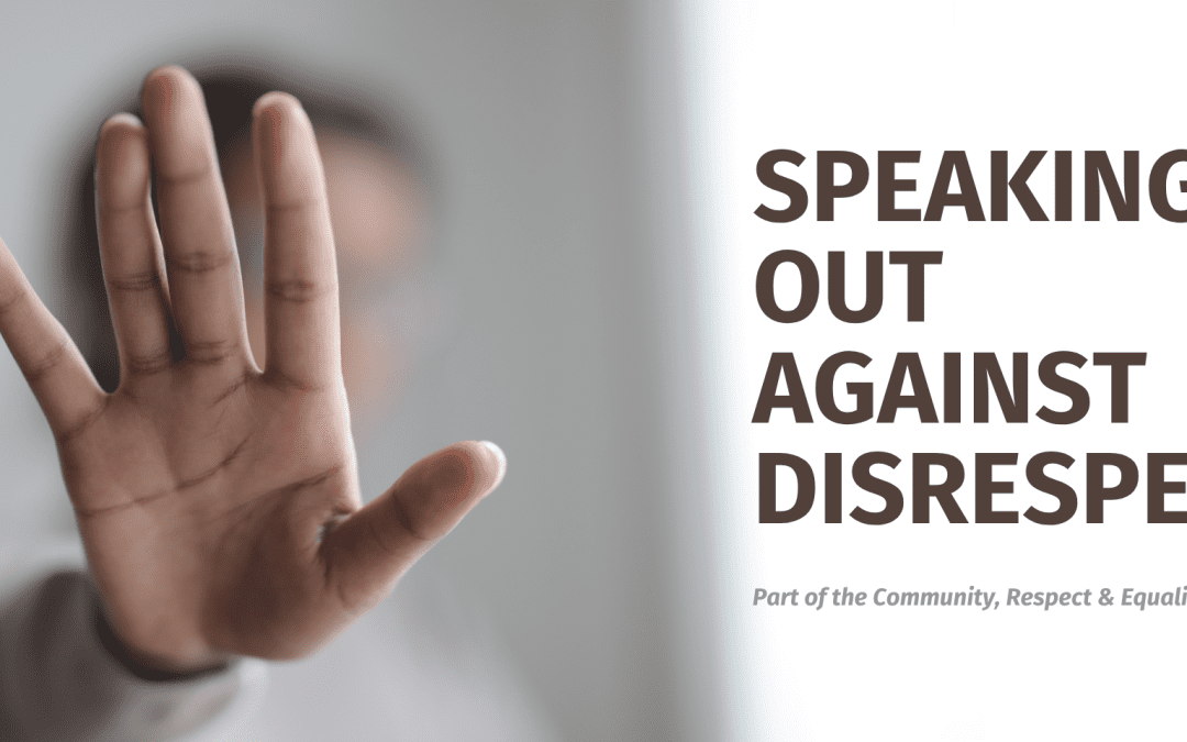 Speaking Out Against Disrespect
